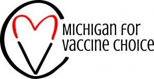 A logo for the michigan vaccine center.